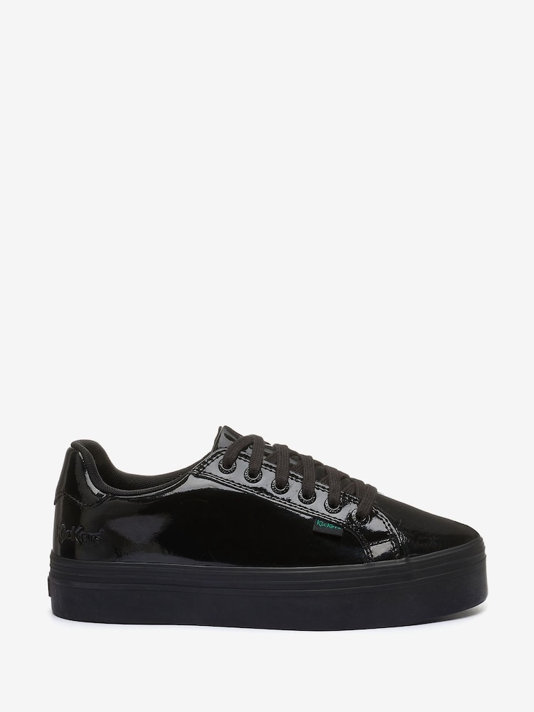 Kickers Black Youth Tovni Stack Patent Leather Shoes - Image 1 of 4