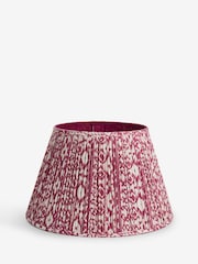 Berry Red Geo Pleated Lamp Shade - Image 1 of 5
