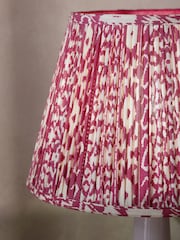 Berry Red Geo Pleated Lamp Shade - Image 4 of 5