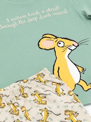 Vanilla Underground Green Gruffalo Kids Licensing 100% Cotton Pyjamas 2 Packs - Image 5 of 5