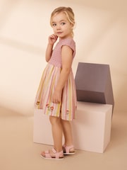 Pink Pink Stripe Dress (3mths-7yrs) - Image 3 of 8