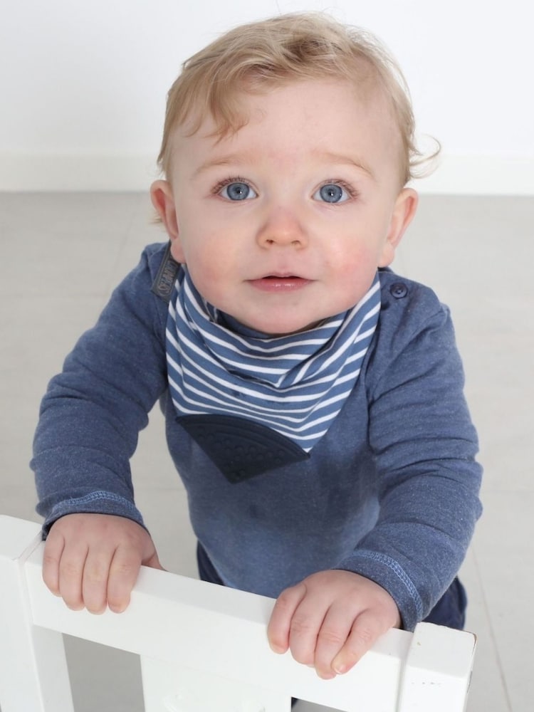 Cheeky Chompers Teething Dribble Baby 100% Cotton Bibs 3 Pack - Image 4 of 10