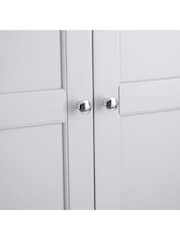 K Interiors Grey Windsor Solid Wood Double, 1 Drawer Wardrobe - Image 6 of 6