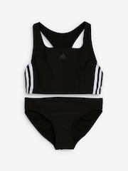 adidas Black 3-Stripes Bikini - Image 1 of 5