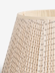Neutral Woodblock Pleated Lamp Shade - Image 5 of 5
