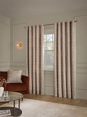 Paoletti Aurelio Chenille Lined Eyelet Curtains - Bilde 2 av 4