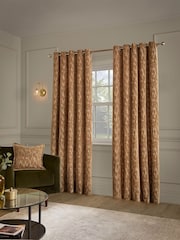 Paoletti Aurelio Chenille Lined Eyelet Curtains - Bilde 2 av 4