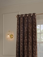 Paoletti Aurelio Chenille Lined Eyelet Curtains - Bilde 1 av 4