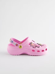 Pink Character Badge Clogs - Image 5 of 8