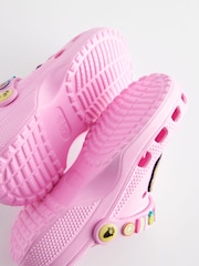 Pink Character Badge Clogs - Image 8 of 8