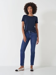 Crew Clothing Navy Blue Straight Jeans - Image 1 of 5