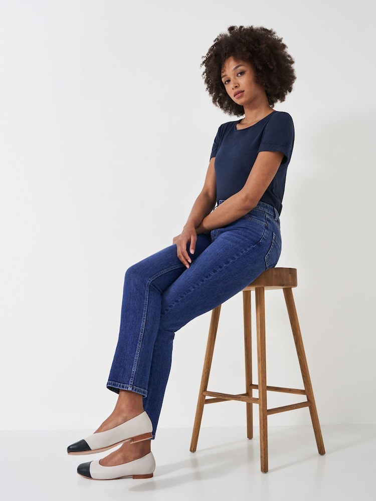 Bleu marine - Jean droit Crew Clothing - Image 3 of 5
