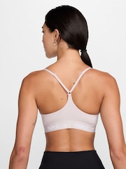 Nike Grey Indy Light Support Padded Sports Bra - Image 2 of 3