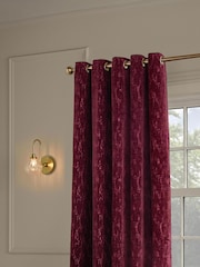 Paoletti Aurelio Chenille Lined Eyelet Curtains - Bilde 1 av 4