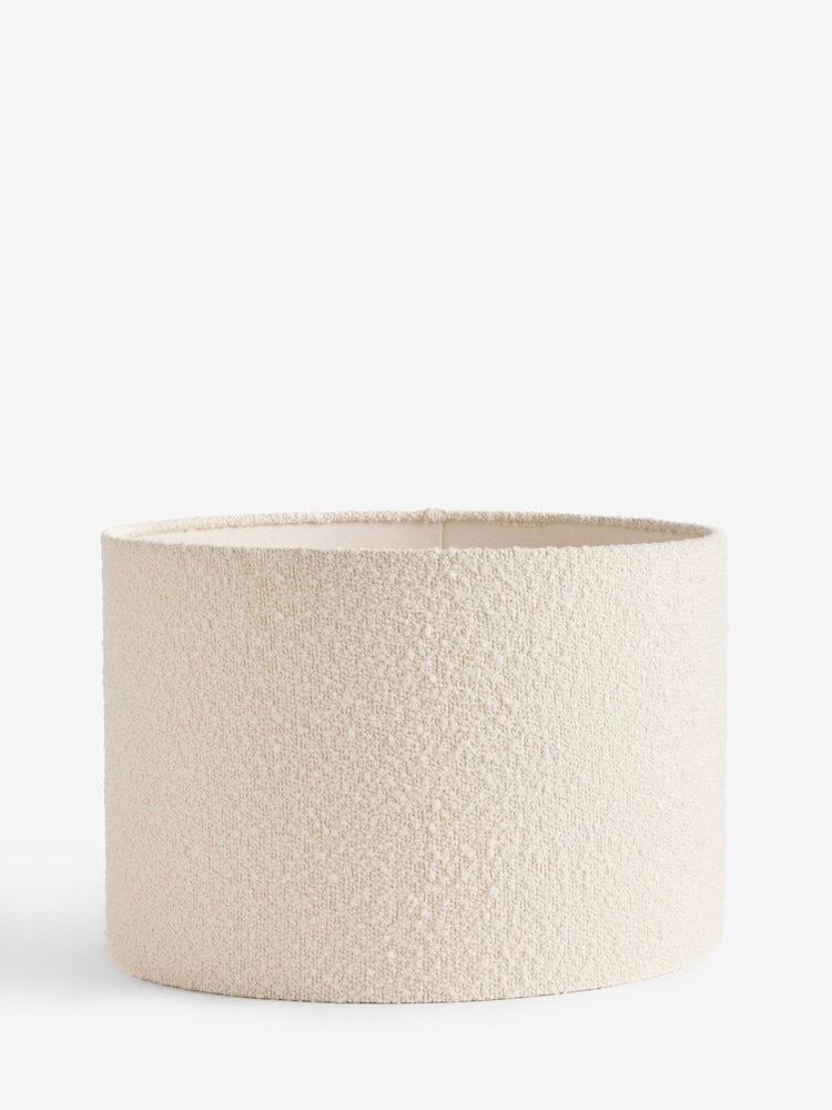 Natural Boucle Lamp Shade - Image 1 of 5 Natural Boucle Lamp Shade - Image 1 of 5