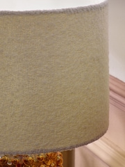 Natural Boucle Lamp Shade - Image 4 of 5