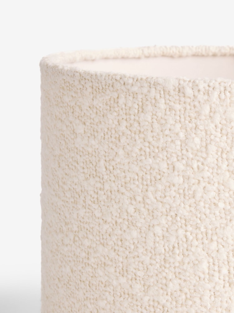 Natural Boucle Lamp Shade - Image 5 of 5 Natural Boucle Lamp Shade - Image 5 of 5
