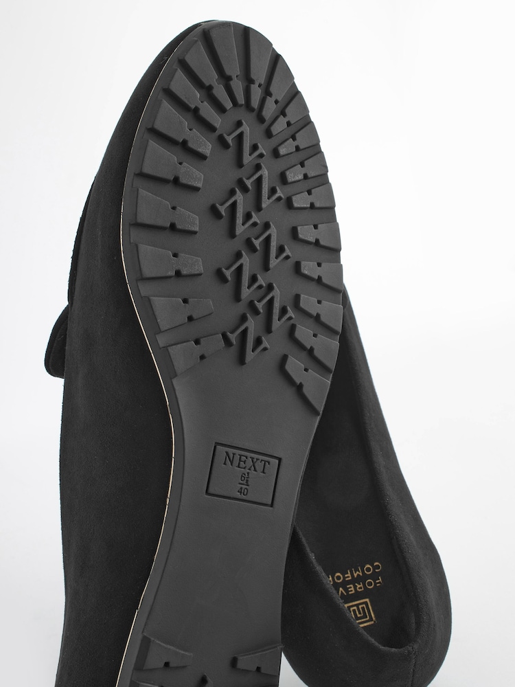 črna - Kovinsko sivi nabrani čevlji Forever Comfort - Slika 4 iz 4 črna - Kovinsko sivi nabrani čevlji Forever Comfort - Slika 4 iz 4