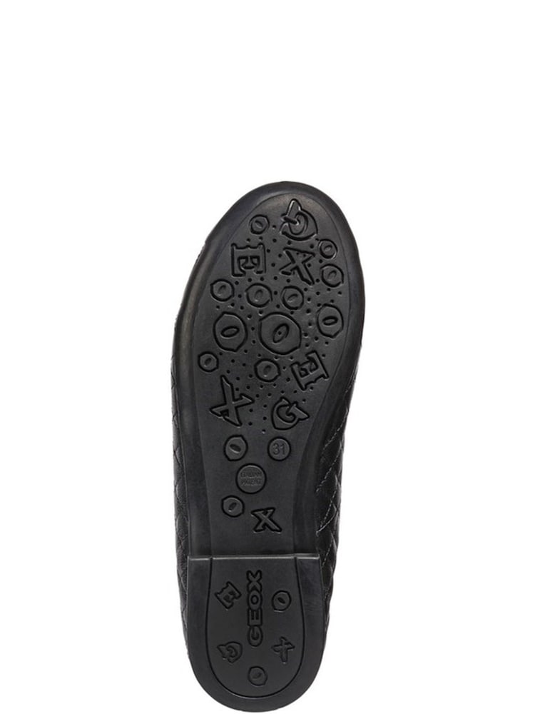 Geox Black Quilted Ballerina Shoe - Image 4 of 4