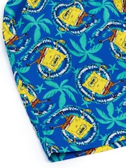 Vanilla Underground Blue Kids Marvel Logo Short Sleeved T-Shirt - Image 5 of 5