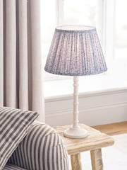 Blue Floral Pleated Lamp Shade - Image 2 of 5