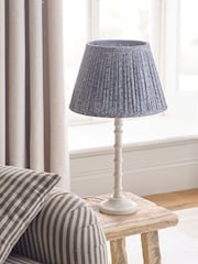 Blue Floral Pleated Lamp Shade - Image 3 of 5
