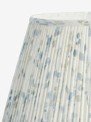 White  Blue Floral Pleated Lamp Shade - Image 5 of 5