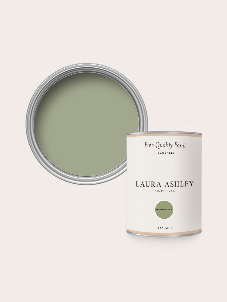 Laura Ashley Hedgerow Green Eggshell 750ml Paint - Image 4 of 4