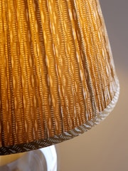 Honey Yellow Geo Pleated Lamp Shade - Image 4 of 5