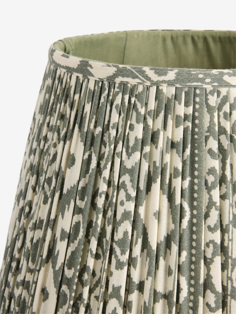 Green Geo Pleated Lamp Shade - Image 5 of 5