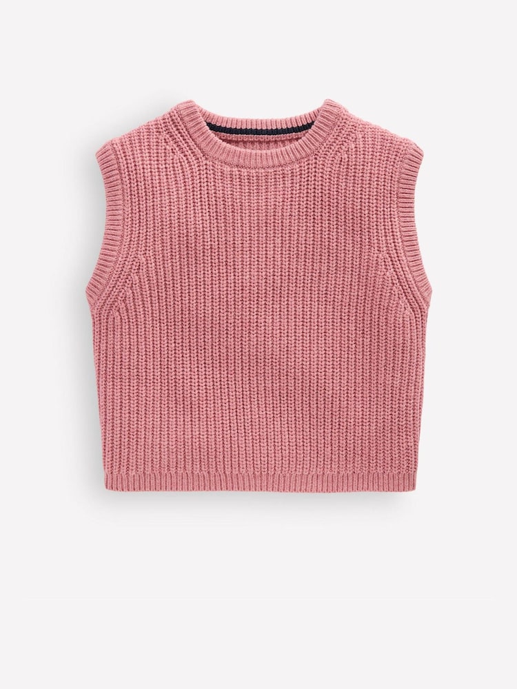 Boden Pink Knitted Tank - Image 1 of 3 Boden Pink Knitted Tank - Image 1 of 3
