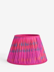 Pink Ikat Pleated Lamp Shade - Image 1 of 5