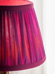 Pink Ikat Pleated Lamp Shade - Image 4 of 5