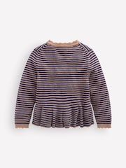 Boden Brown Pretty Peplum Cardigan - Image 3 of 4