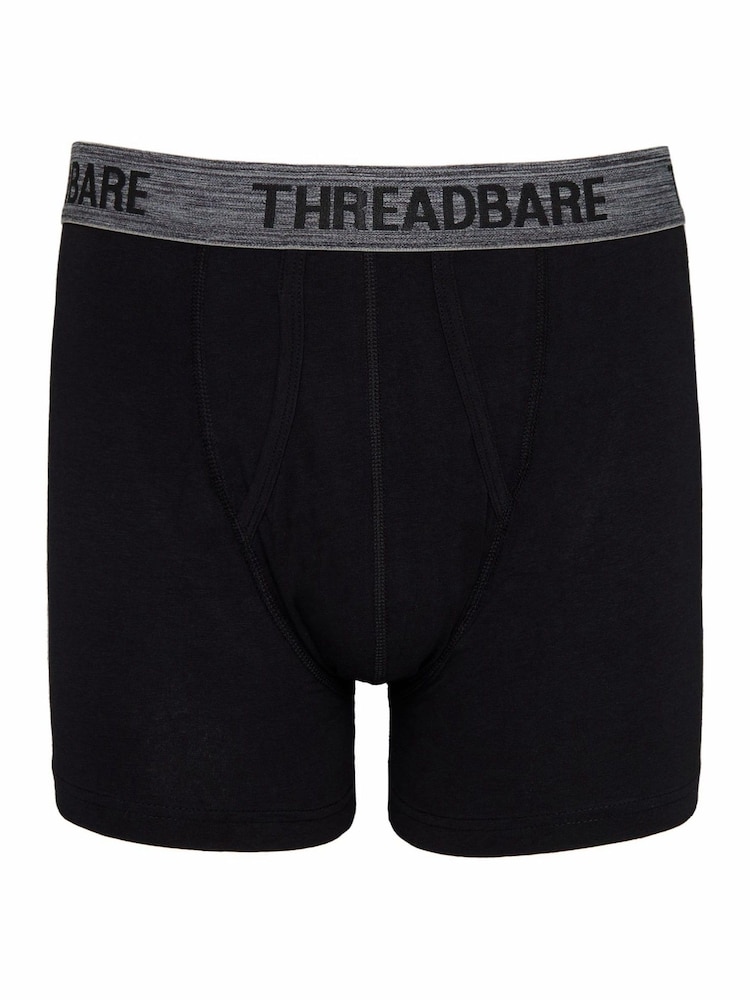 Threadbare Black A-Front Trunks 10 Packs - Image 2 of 6