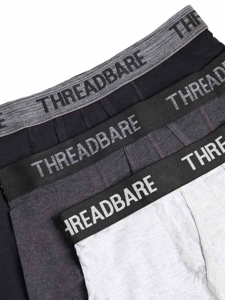 Threadbare Black A-Front Trunks 10 Packs - Image 6 of 6