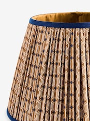 Ochre Yellow Geo Pleated Lamp Shade - Image 5 of 5