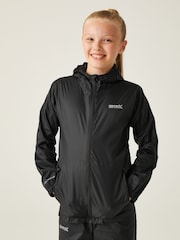 Regatta Black Kids Waterproof Pack It Jacket III - Image 1 of 6