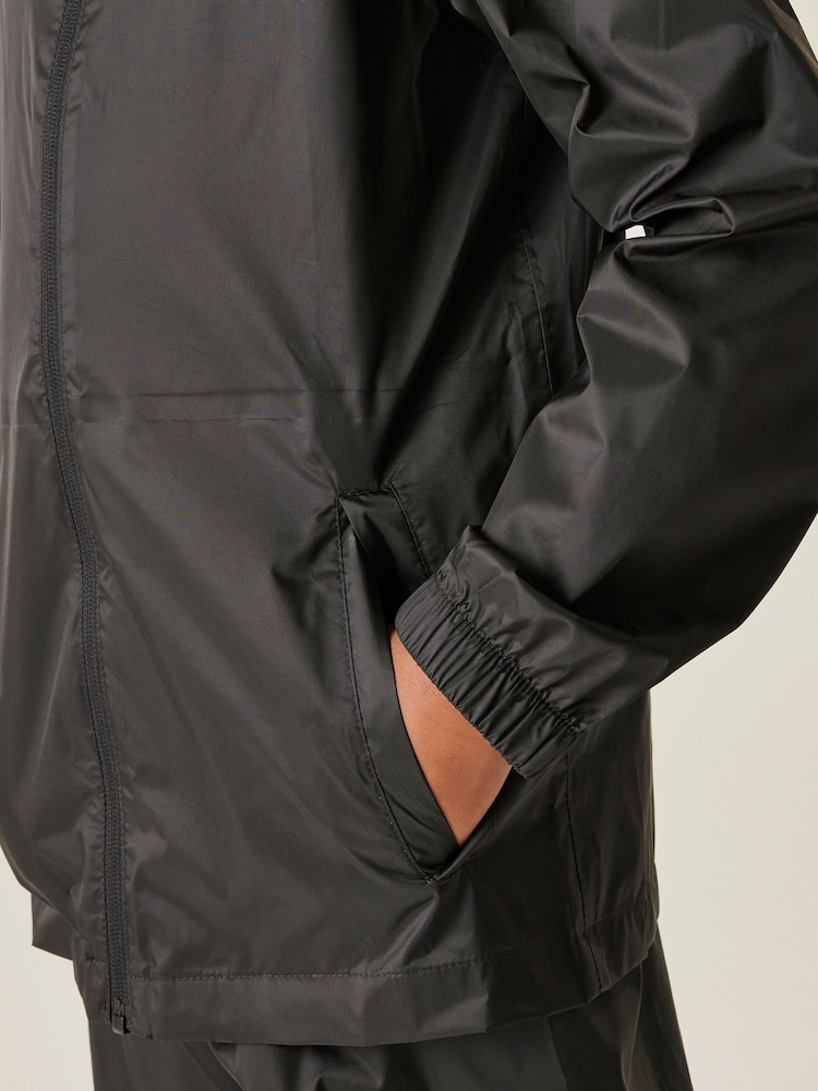 Regatta Black Kids Waterproof Pack It Jacket III - Image 8 of 8 Regatta Black Kids Waterproof Pack It Jacket III - Image 8 of 8