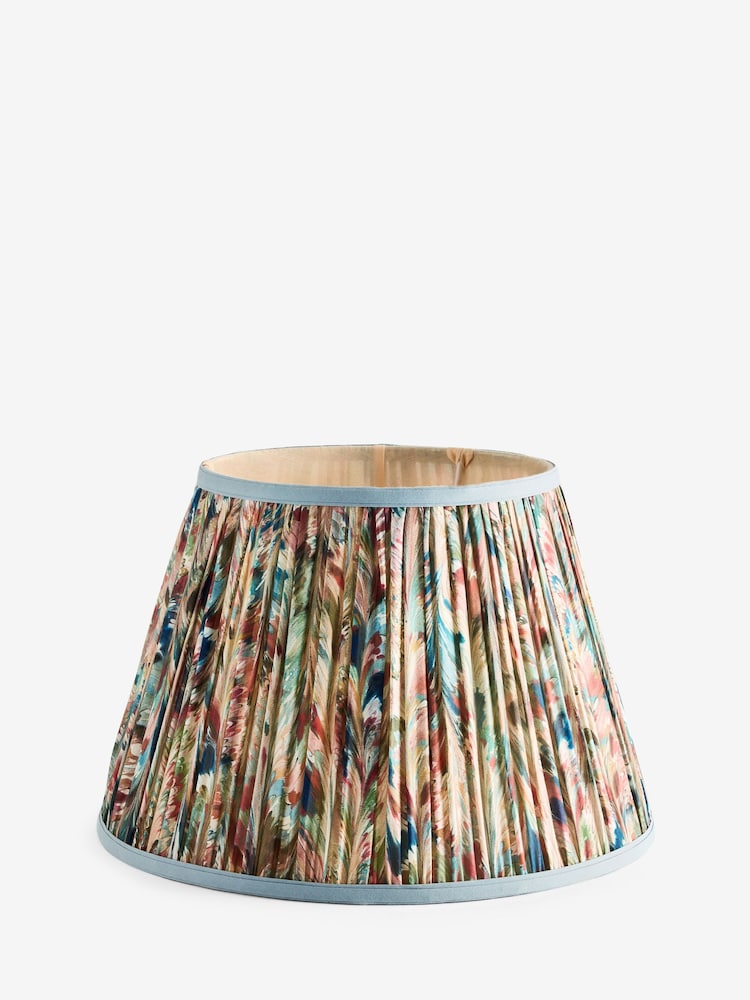 Multi Colour Marble Pleated Lamp Shade - Image 1 of 5