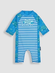 Aqua Blue - Traje de 1 pieza con protección solar UPF 50 de JoJo Maman Bébé - Imagen 1 de 3