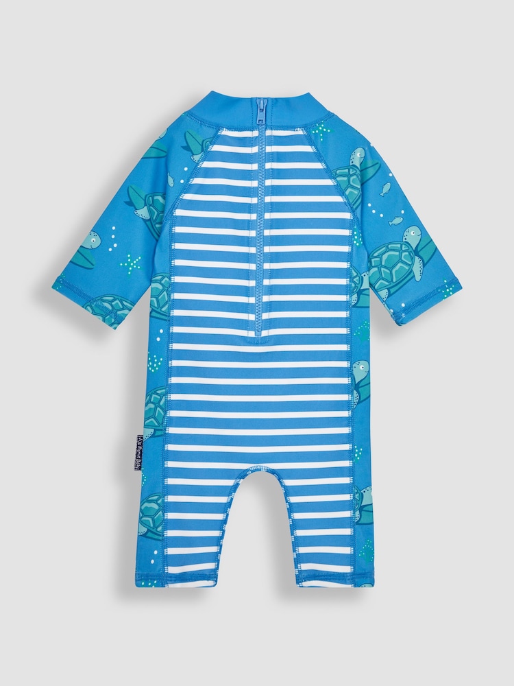Aqua Blue - Traje de 1 pieza con protección solar UPF 50 de JoJo Maman Bébé - Imagen 2 de 3