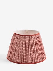 Red Geo Pleated Lamp Shade - Image 1 of 5