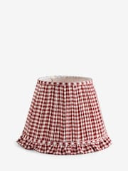 Red Gingham Pleated Lamp Shade - Image 1 of 6