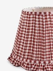 Red Gingham Pleated Lamp Shade - Image 6 of 6
