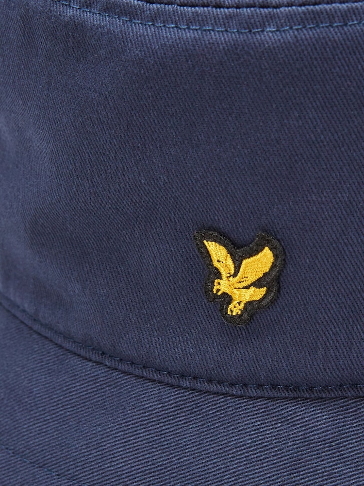 Lyle & Scott Navy 100% Cotton Bucket Hat - Image 2 of 2