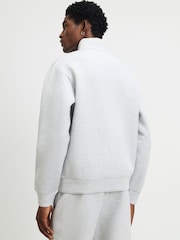 River Island Grey Regular Fit Premium Funnel Neck Sweatshirt - Image 4 of 4