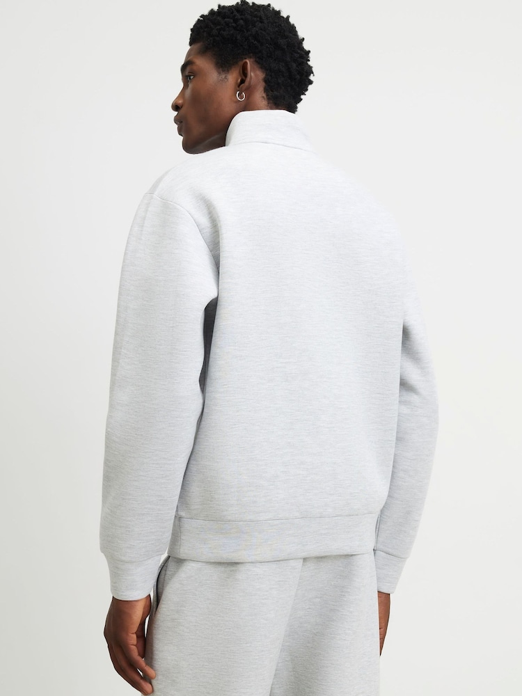 River Island Grey Regular Fit Premium Funnel Neck Sweatshirt - Image 4 of 4 River Island Grey Regular Fit Premium Funnel Neck Sweatshirt - Image 4 of 4