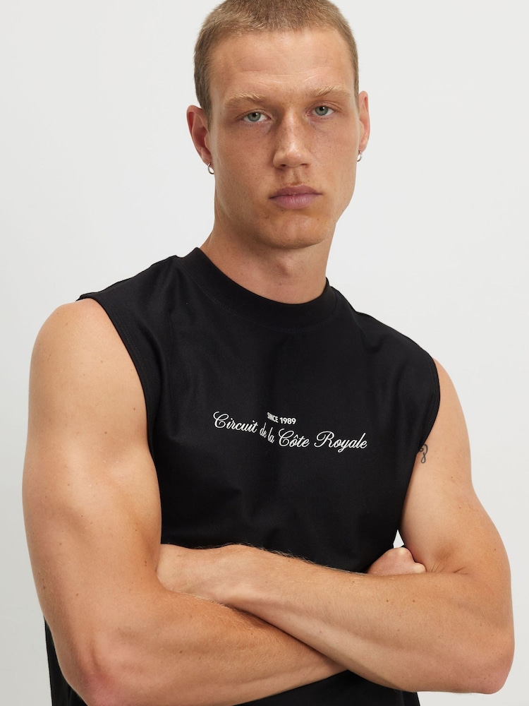 River Island Black F1 Car Print Vest - Image 4 of 4
