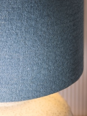 Blue Relaxed Linen Lamp Shade - Image 4 of 5